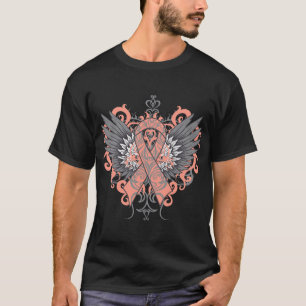 T-shirt Ailes utérines de cool de Cancer