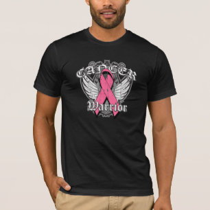T-shirt Ailes vintages de guerrier - cancer du sein