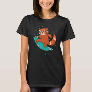 T-shirt Ailuridae surfeur Chat ours Panda roux