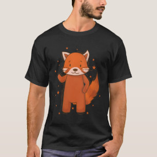 T-shirt Ailuridae Waving Bear Chat Petit Panda