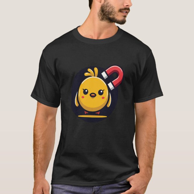 T-shirt Aimant à Filles Mignon Drôle (Devant)