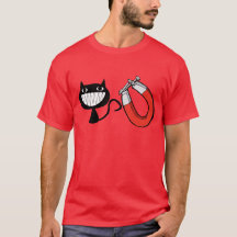 aimant de chat, chemises drôles, humour, drôle