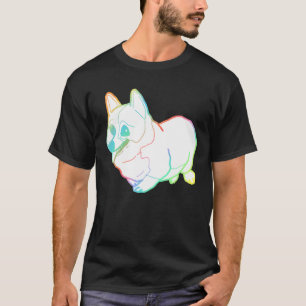 T-shirt Aimant de corgi gras holographique