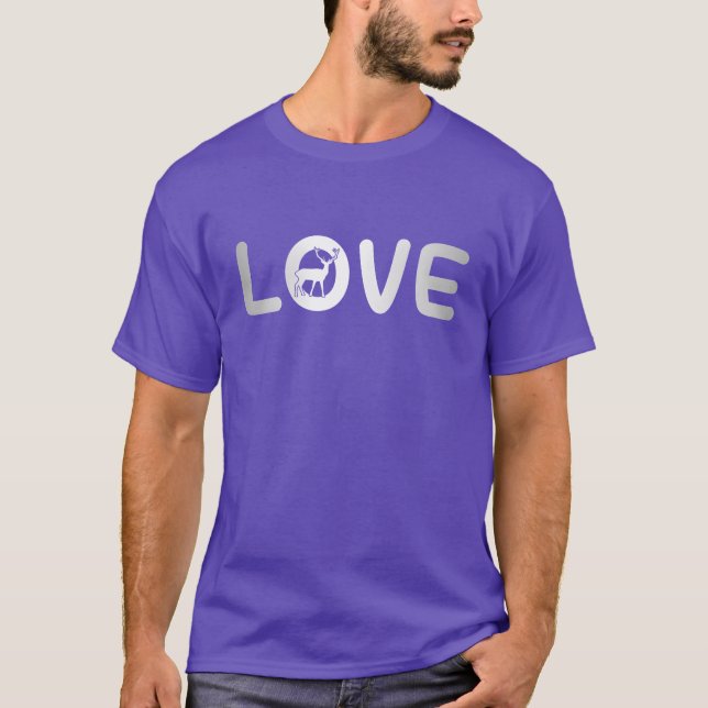 T-shirt aime drôle (Devant)