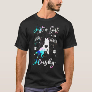 T-shirt Aime Husky Tie Dye Chien