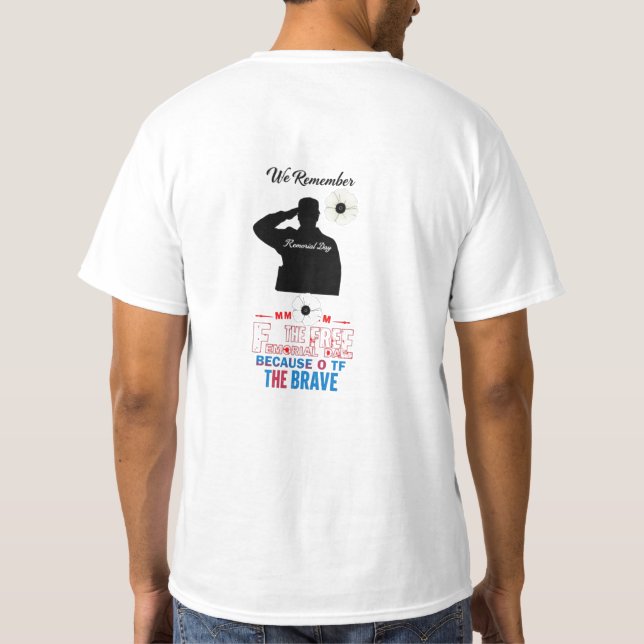 T-shirt aime la fête commémorative (Dos)