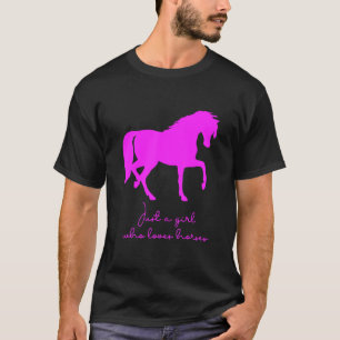 T-shirt Aime Le Cheval Pour Les Filles