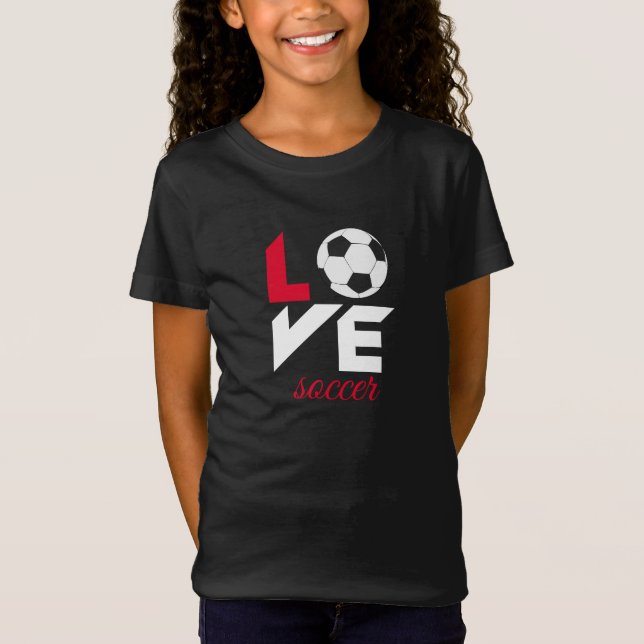 T-Shirt Aime le football (Devant)