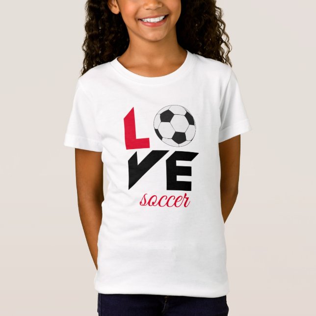 T-Shirt Aime le football (Devant)