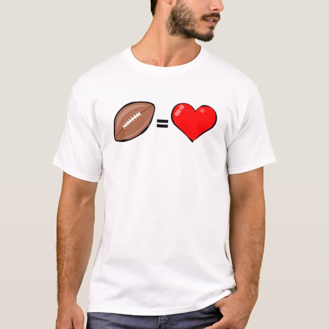T-shirt Aime le football  (Devant)