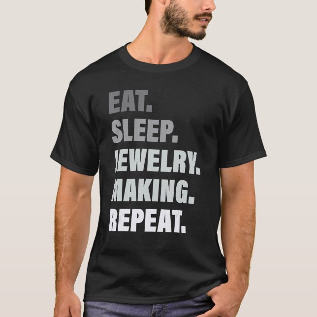 T-shirt Aime Le Processus Répété Manger La Bijouterie Du S (Devant)