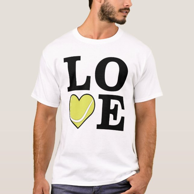 T-shirt Aime le tennis (Devant)