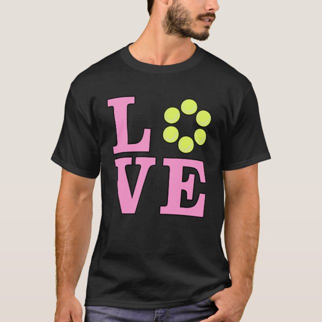 T-shirt Aime le tennis (Devant)
