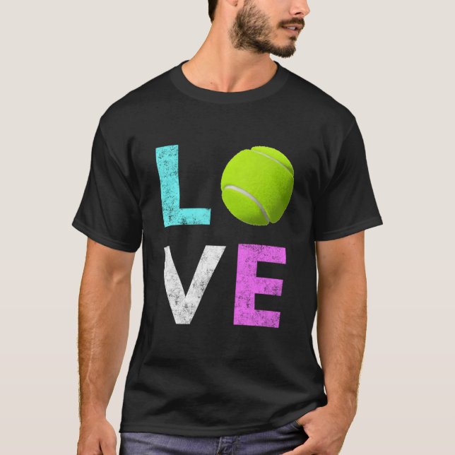 T-shirt Aime le tennis le plus (Devant)
