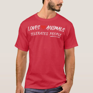 T-SHIRT AIME LES ANIMAUX TÉLORAIT LES GENS LES ANIMAUX AIM