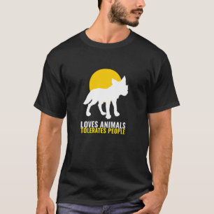 T-shirt Aime les animaux tolère les gens
