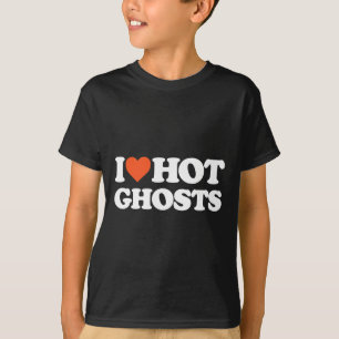 T-shirt Aime les fantômes chauds - J'aime les fantômes cha