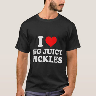 T-shirt Aime les gros cornichons juteux Amoureux de cornic