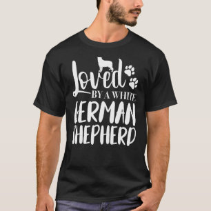 T-shirt Aimé par un berger allemand blanc