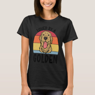 T-shirt Aimé par un chien Retriever doré pour femmes homme