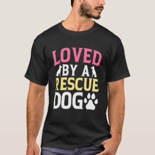 T-shirt Aimé Par Un Chien Secourt, Faune, Secourt De Chien