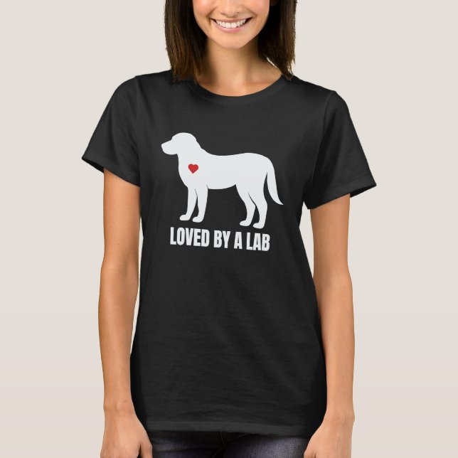T-shirt Aimé par un labrador retriever (Devant)