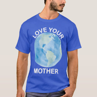 T-shirt Aime ta mère Terre fille