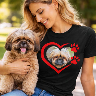 T-shirt Aime ton bébé à fourrure Photo Amateur de chien