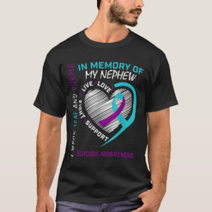 T-shirt Aimé Un En Mémoire De Nephew Suicide Sensibilisati