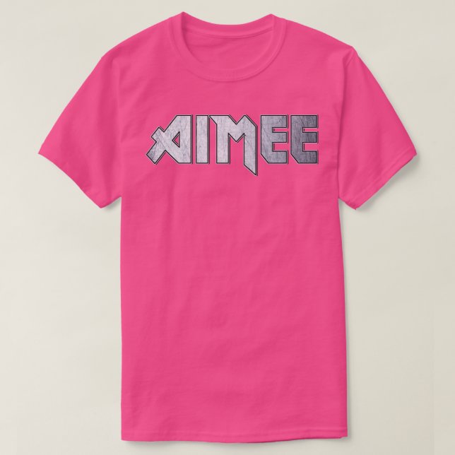 T-shirt Aimée métallique lourd (Design devant)
