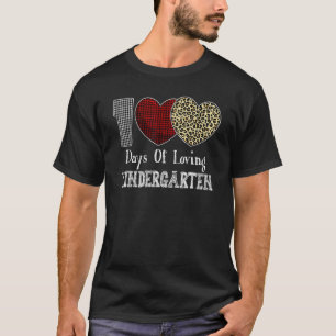 T-shirt Aimer 100 Jours De L'École Maternelle Leo Enseigna