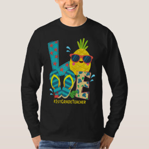 T-shirt Aimer 1ère année Enseignant ananas été Bye Bye Sc
