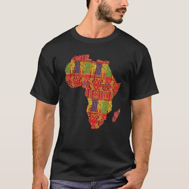 T-shirt Aimer Afrique Carte des terres africaines Fierté H (Devant)