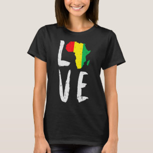 T-shirt Aimer Afrique Noir Histoire Mois Afro-Américain M