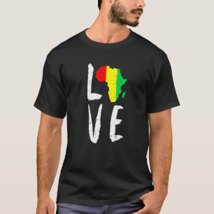T-shirt Aimer Afrique Noir Histoire Mois Afro-Américain M