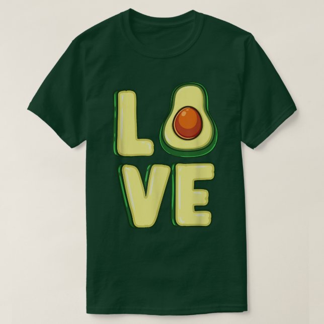T-shirt Aimer Avocado pour Avocado Lover (Design devant)