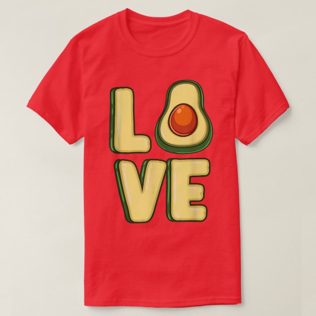 T-shirt Aimer Avocado pour Avocado Lover (Design devant)