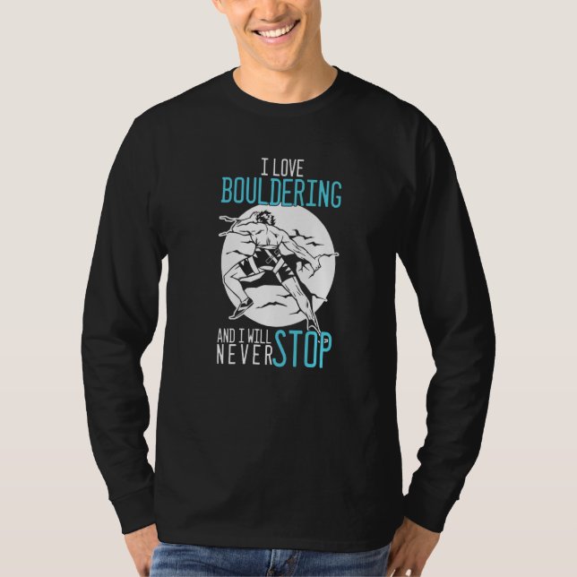 T-shirt Aimer Bouldering Escalade Alpiniste Climber Boulde (Devant)