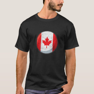 T-shirt Aimer Canada Feuille d'érable Drapeau Pays Canada
