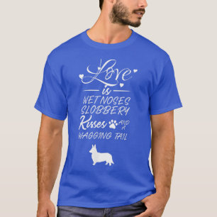 T-shirt Aimer Cardigan Welsh Corgi Chien Chien Gros Nez Hu
