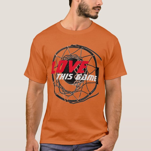 T-shirt Aimer Ce Jeu Basketball Pop Art (Devant)