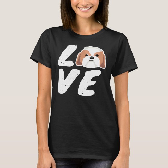 T-shirt Aimer Chien Shih Tzu (Devant)