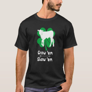 T-shirt Aimer Cultivant du veau montrant du bétail Costume