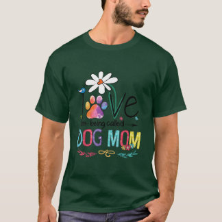 T-shirt Aimer Être Appelé Chien Maman Drôle Chien Paw Love