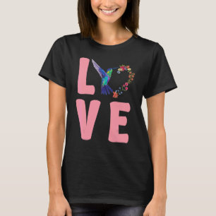 T-shirt Aimer Floral Hummingbirds Oiseaux observer Humming