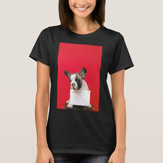 T-shirt Aimer Free Kisses Pit Bull (Devant)