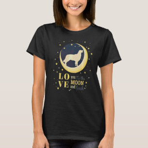 T-shirt Aimer Golden Retriever Chien À La Lune