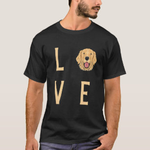 T-shirt Aimer Golden Retriever Pour Hommes Femmes Et Enfan