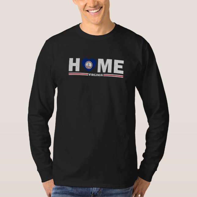 T-shirt Aimer Home State Virginia Roots Pride (Devant)