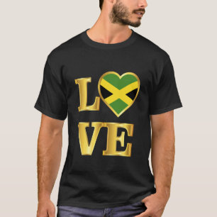 T-shirt AIMER Jamaïque Fête de l'indépendance Cœur Jamaïca